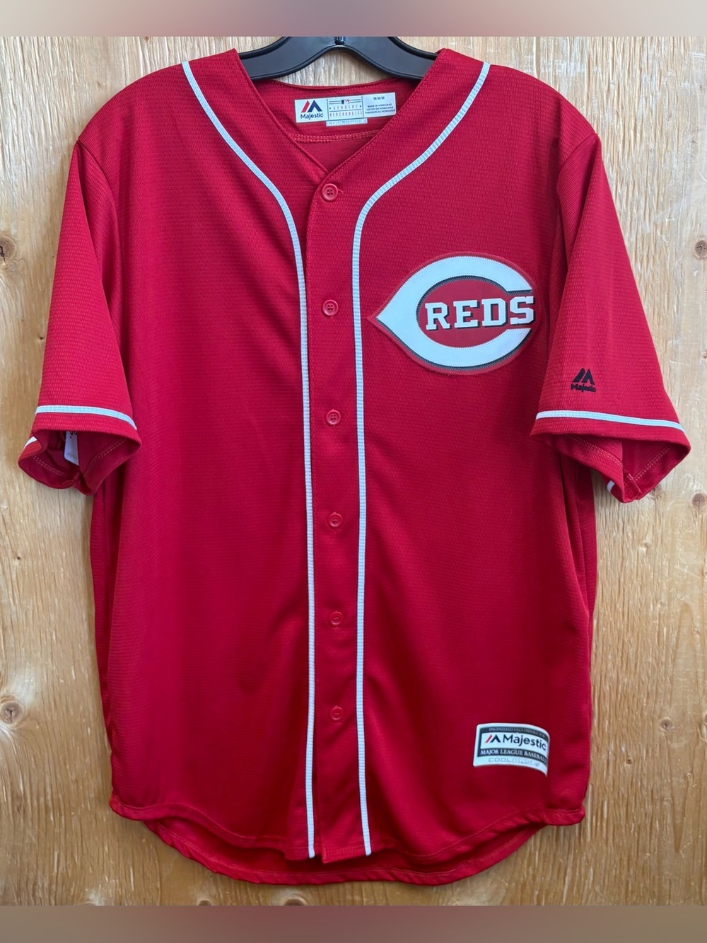 Majestic Cincinnati Reds MLB Baseball Red Jersey Men’s Medium EUC